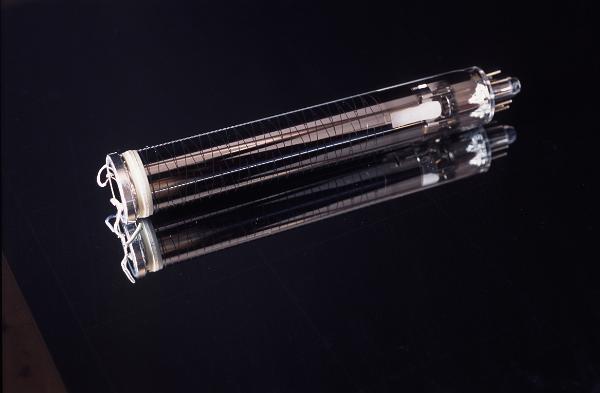 a glass vidicon tube used in analog video cameras before the introduction CCD sensors and other semiconductor devices.